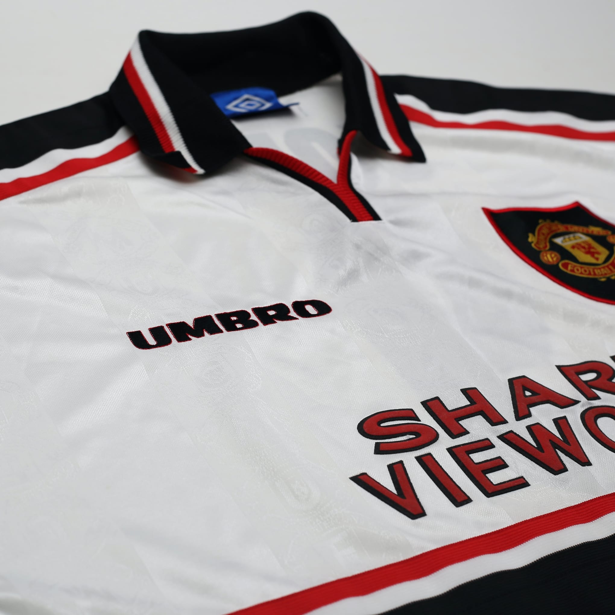 1997/99 Cole #9 Manchester United Vintage Umbro Away Football Shirt (XXL)