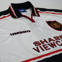 1997/99 Cole #9 Manchester United Vintage Umbro Away Football Shirt (XXL)