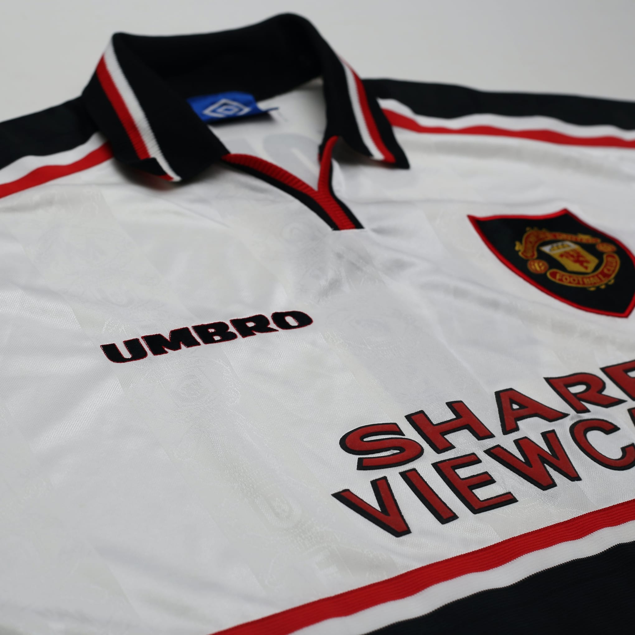 1997/99 Cole #9 Manchester United Vintage Umbro Away Football Shirt (XXL)