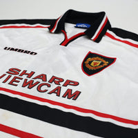 1997/99 Cole #9 Manchester United Vintage Umbro Away Football Shirt (XXL)