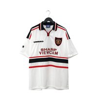 1997/99 Cole #9 Manchester United Vintage Umbro Away Football Shirt (XXL)