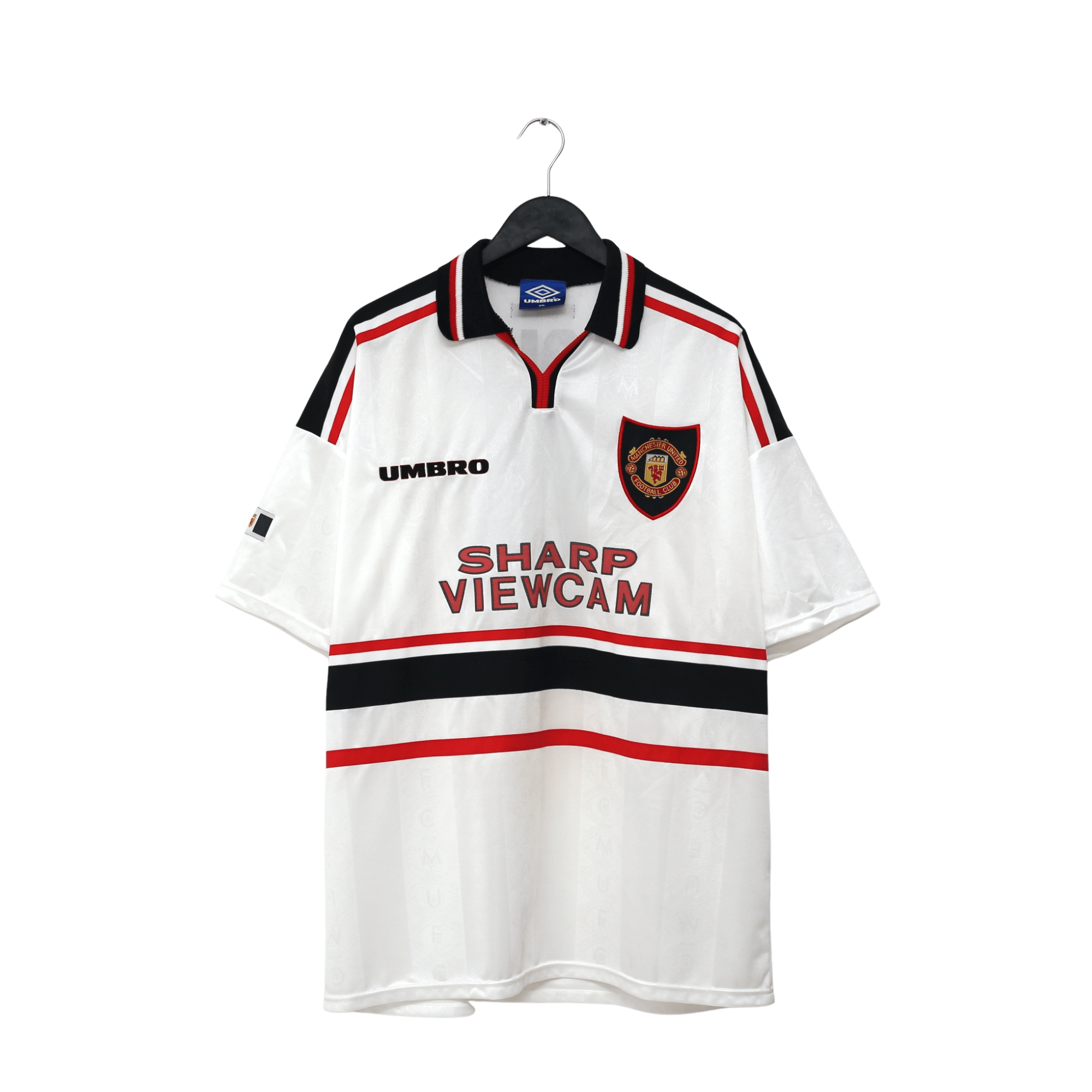 1997/99 Cole #9 Manchester United Vintage Umbro Away Football Shirt (XXL)