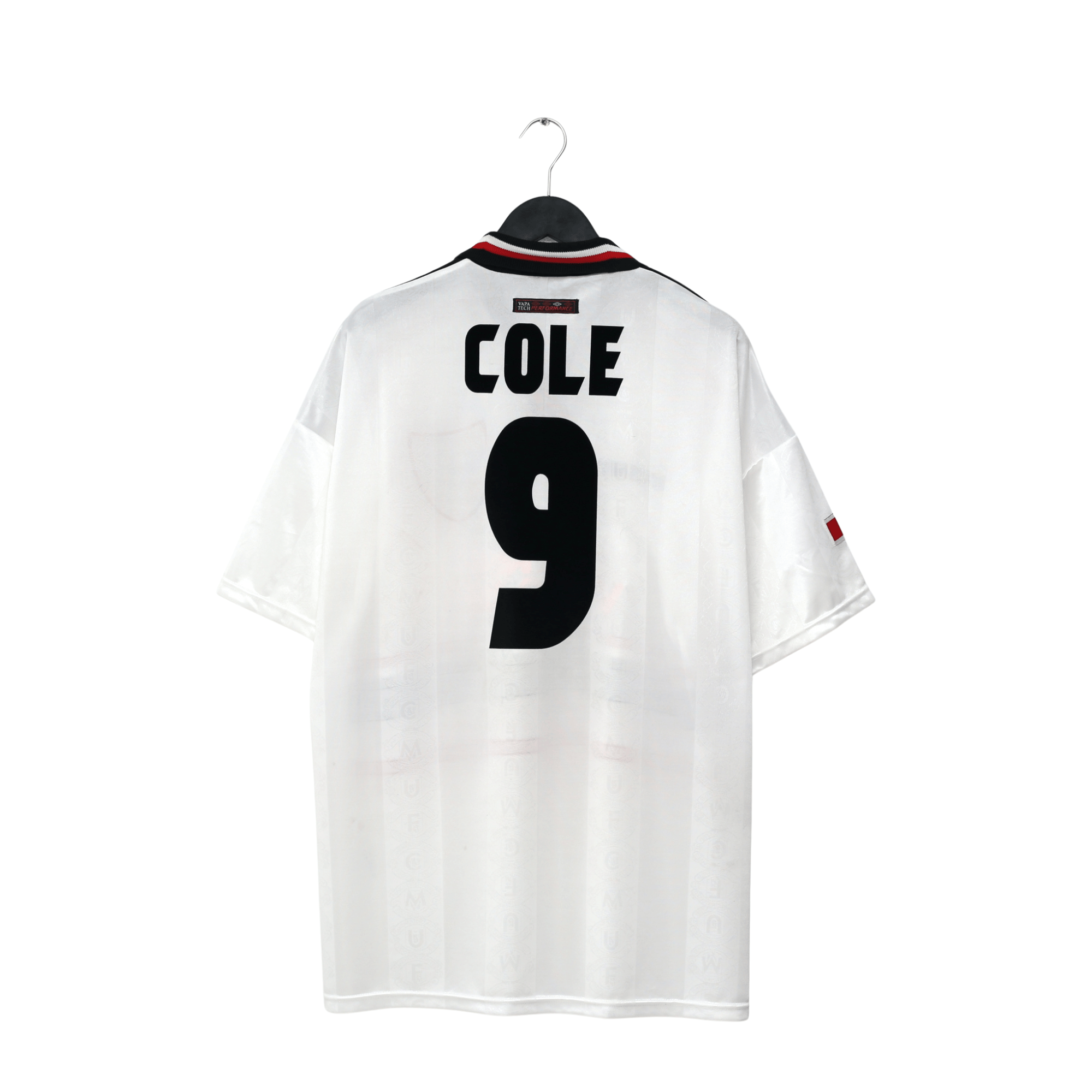 1997/99 Cole #9 Manchester United Vintage Umbro Away Football Shirt (XXL)
