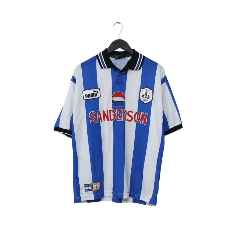1997/99 DI CANIO #11 Sheffield Wednesday Vintage Home Football Shirt (L)
