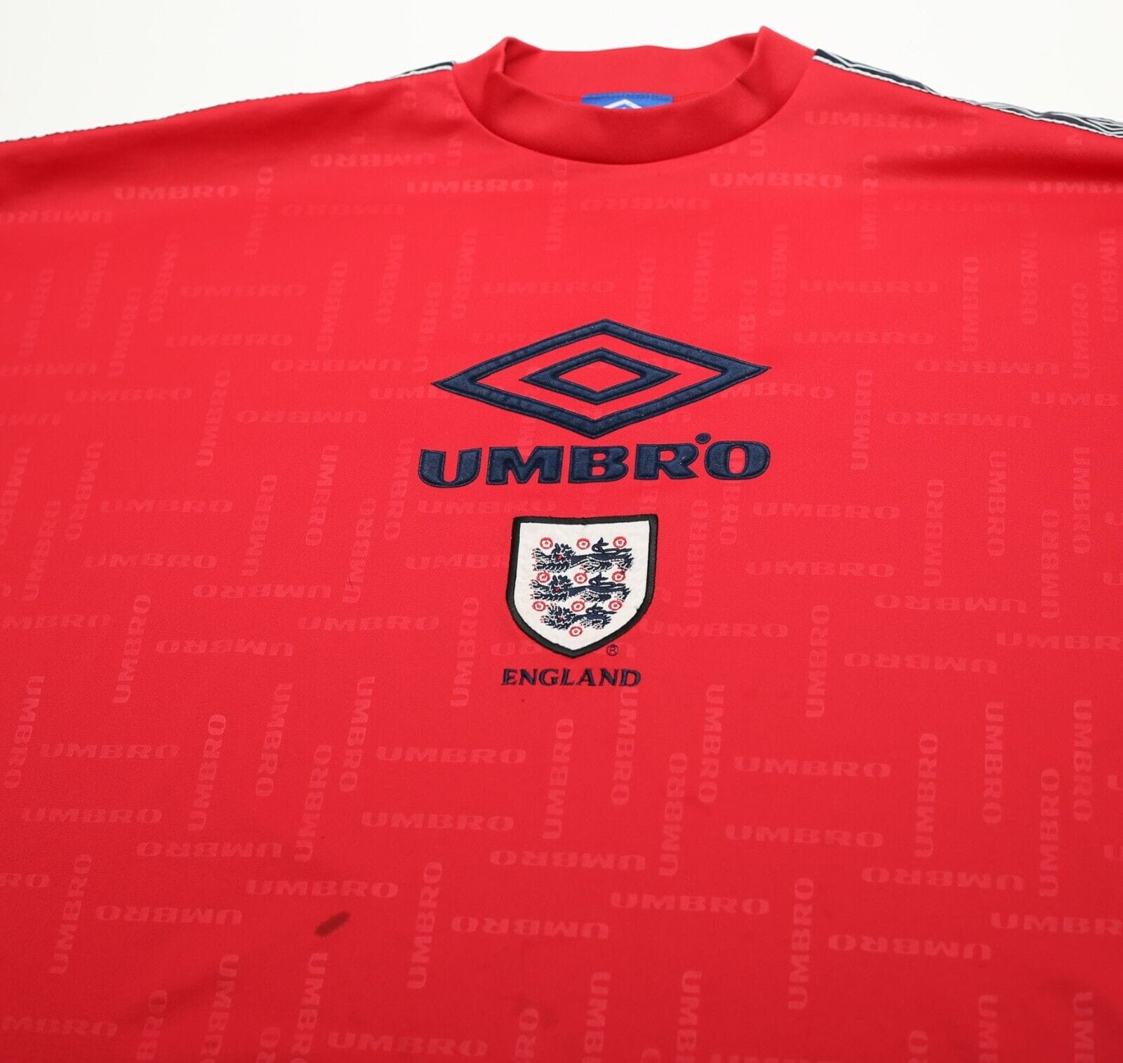 1997/99 ENGLAND Vintage Umbro Football Training Leisure Shirt (XL