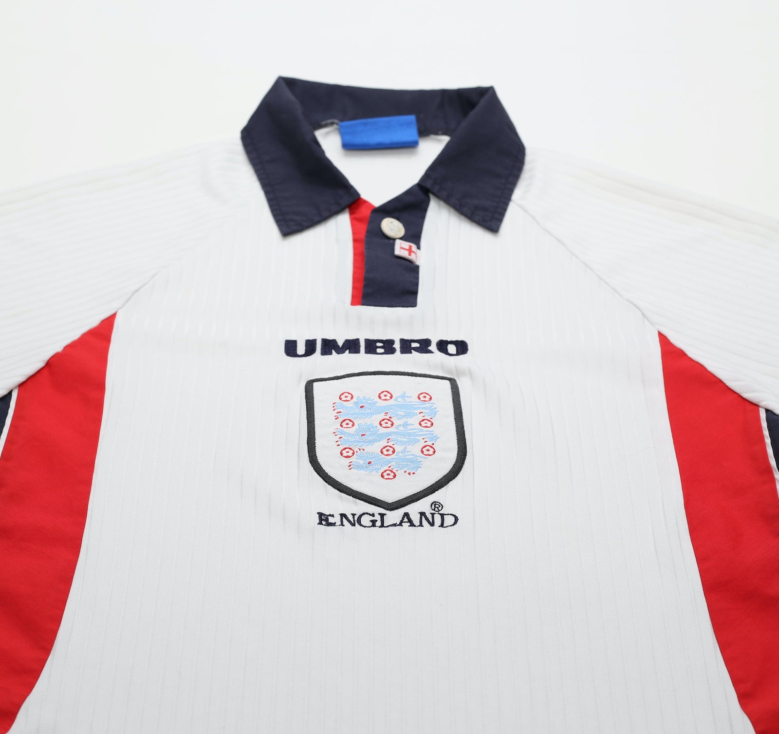 1997/99 ENGLAND Vintage Umbro Home Football Shirt (M)