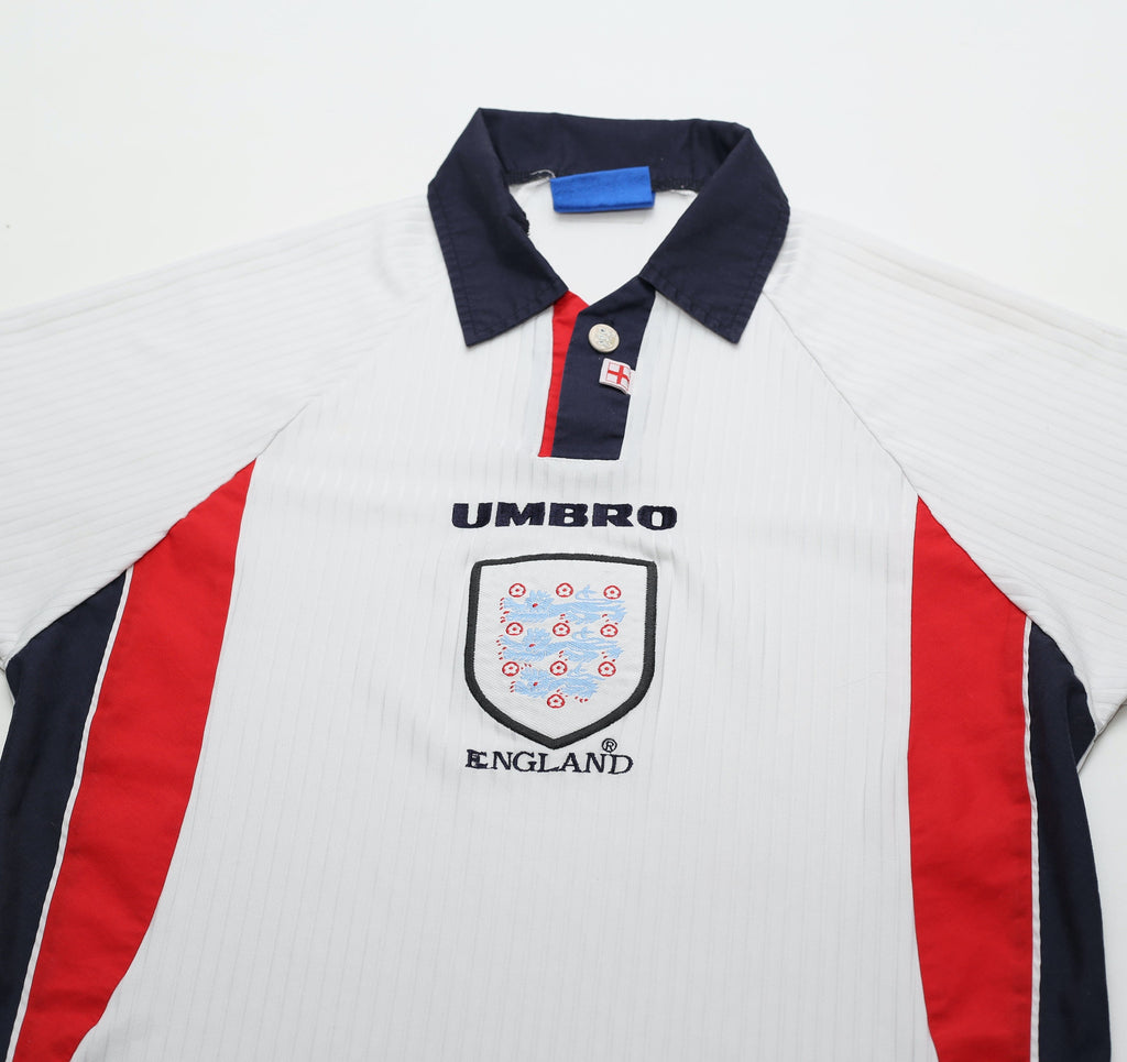 1997/99 ENGLAND Vintage Umbro Home Football Shirt (M)