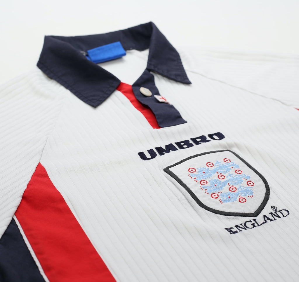 1997/99 ENGLAND Vintage Umbro Home Football Shirt (M)