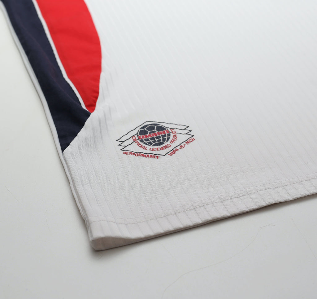 1997/99 ENGLAND Vintage Umbro Home Football Shirt (M)