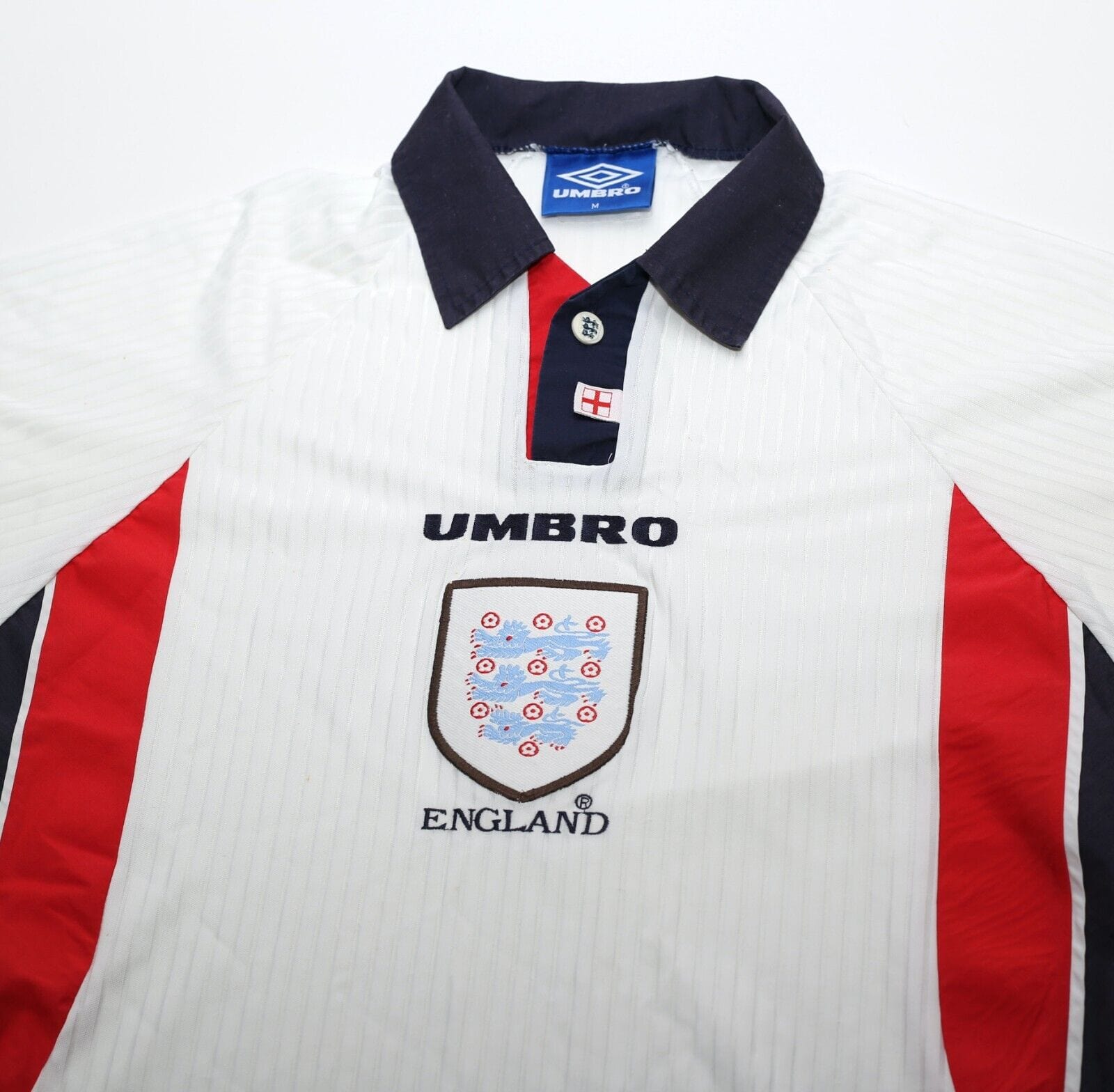 1997/99 ENGLAND Vintage Umbro Home Football Shirt (M) World Cup 98