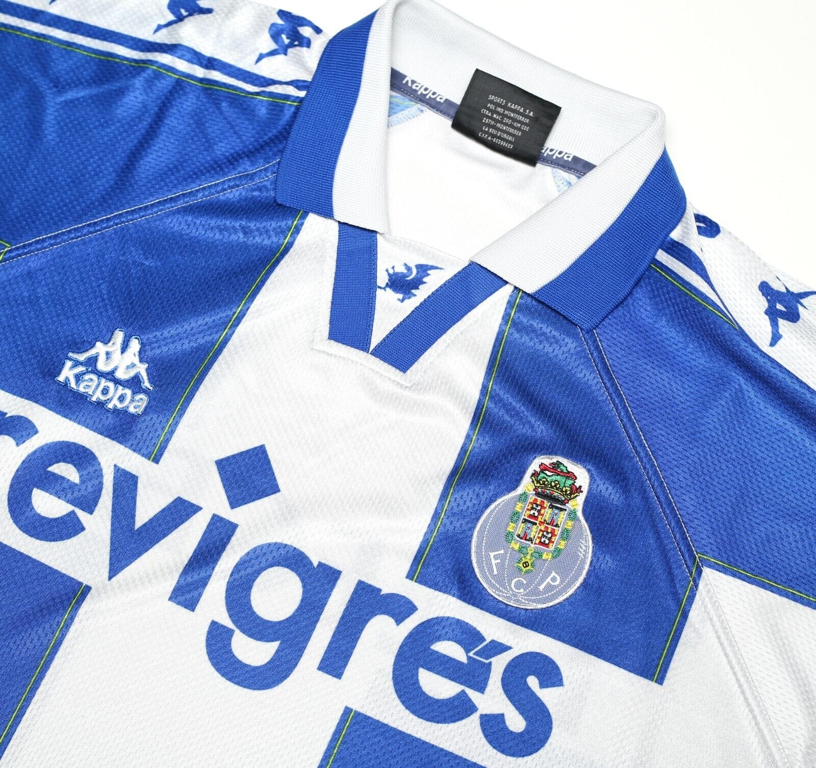 1997/99 FC PORTO Vintage Kappa Home Football Shirt (L)