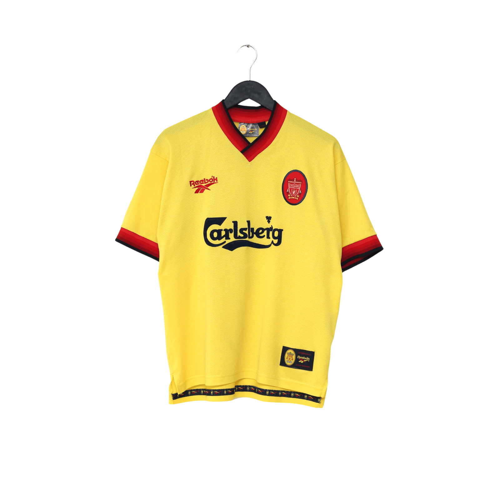 1997/99 Fowler #9 Liverpool Vintage Reebok Away Football Shirt (M) 38/40