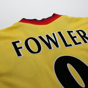 1997/99 Fowler #9 Liverpool Vintage Reebok Away Football Shirt (M) 38/40