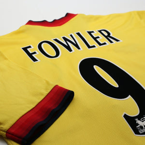 1997/99 Fowler #9 Liverpool Vintage Reebok Away Football Shirt (M) 38/40