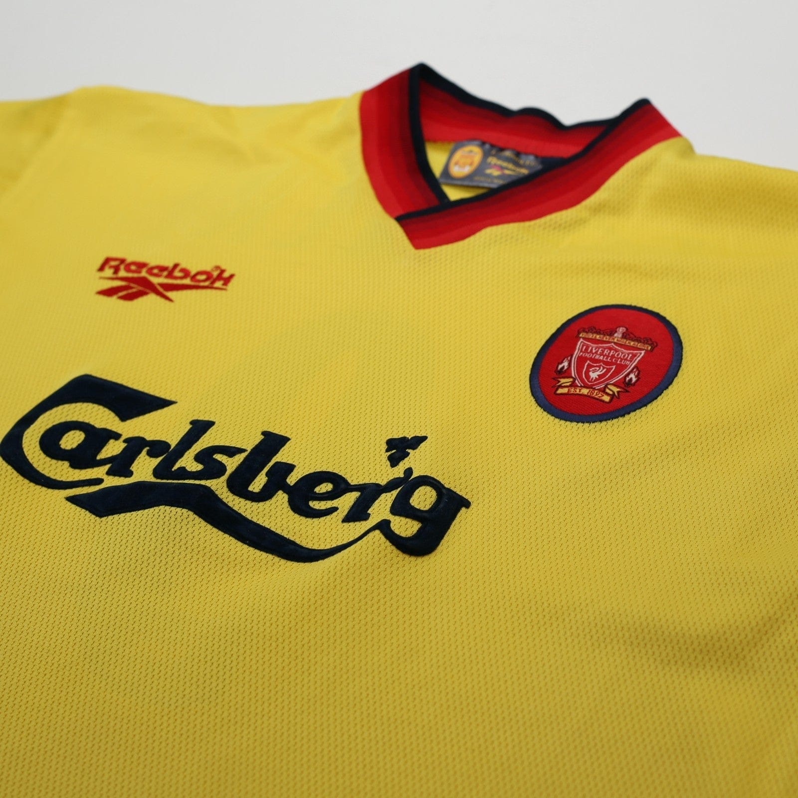 1997/99 Fowler #9 Liverpool Vintage Reebok Away Football Shirt (M) 38/40