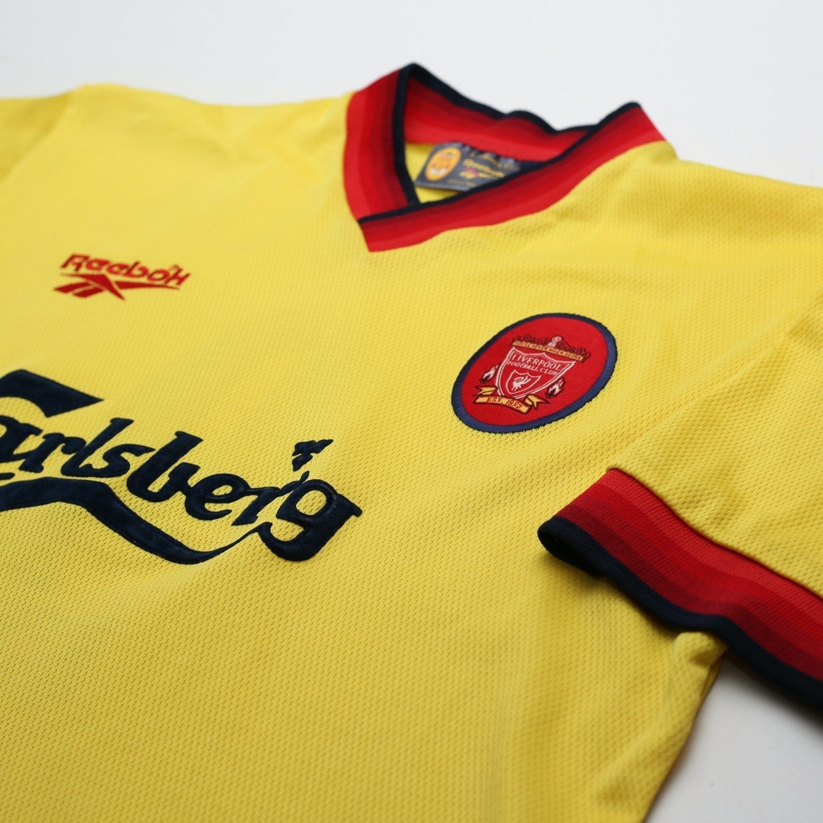 1997/99 Fowler #9 Liverpool Vintage Reebok Away Football Shirt (M) 38/40