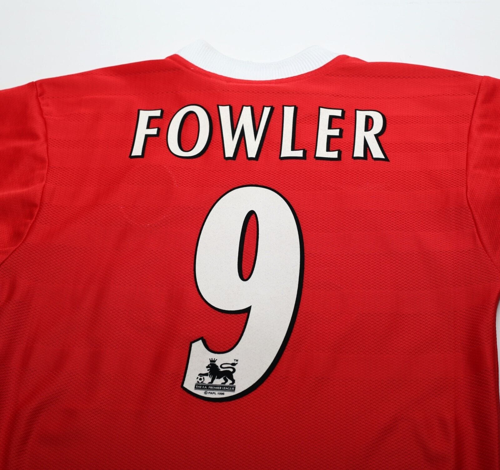 1997/99 FOWLER #9 Liverpool Vintage Reebok Home Football Shirt (S) 34/36