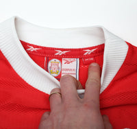 1997/99 FOWLER #9 Liverpool Vintage Reebok Home Football Shirt (S) 34/36