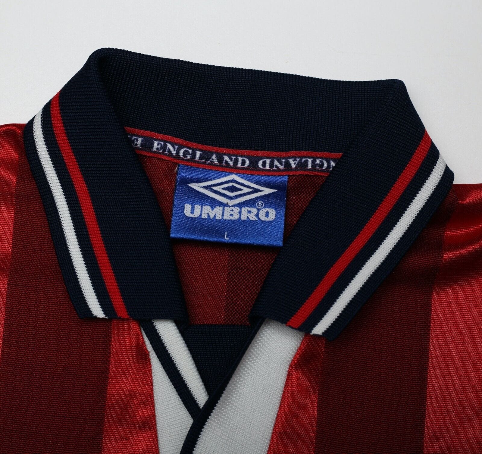 1997/99 GASCOIGNE #8 England Vintage Umbro Away Football Shirt (L) Le Tournoi