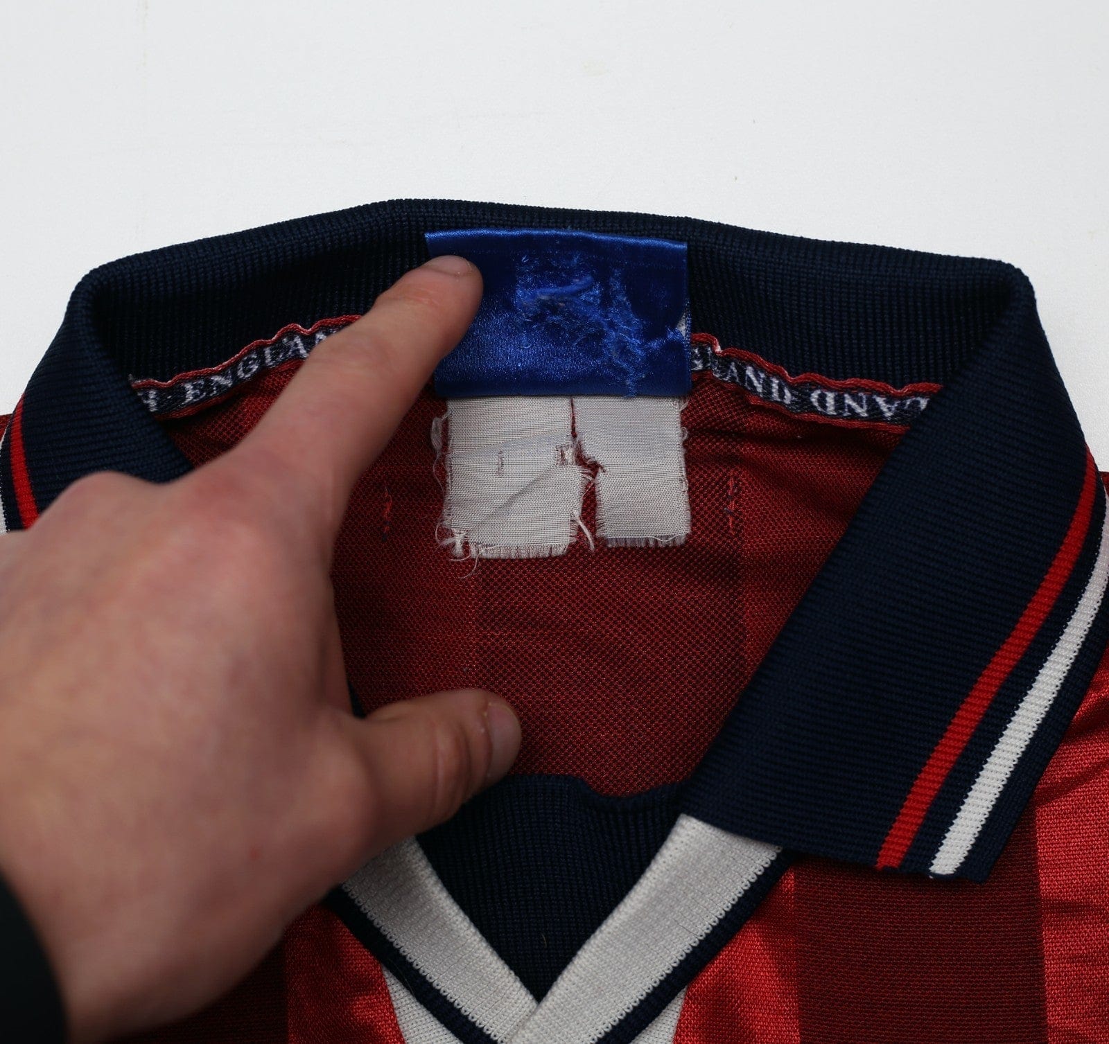 1997/99 GASCOIGNE #8 England Vintage Umbro Away Football Shirt (XL) Le Tournoi