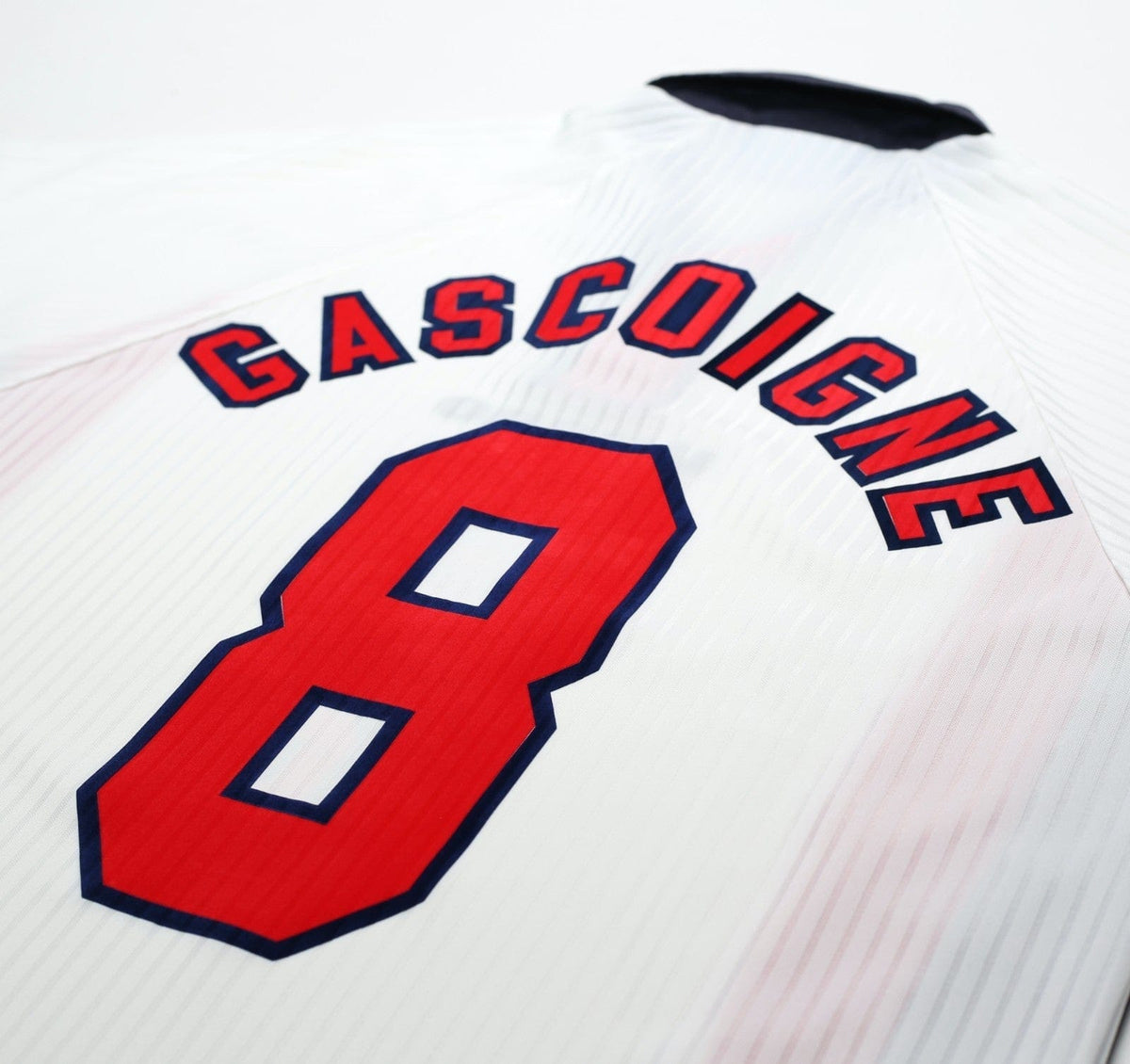 1997/99 GASCOIGNE #8 England Vintage Umbro Home Football Shirt (M/L) Le Tournoi