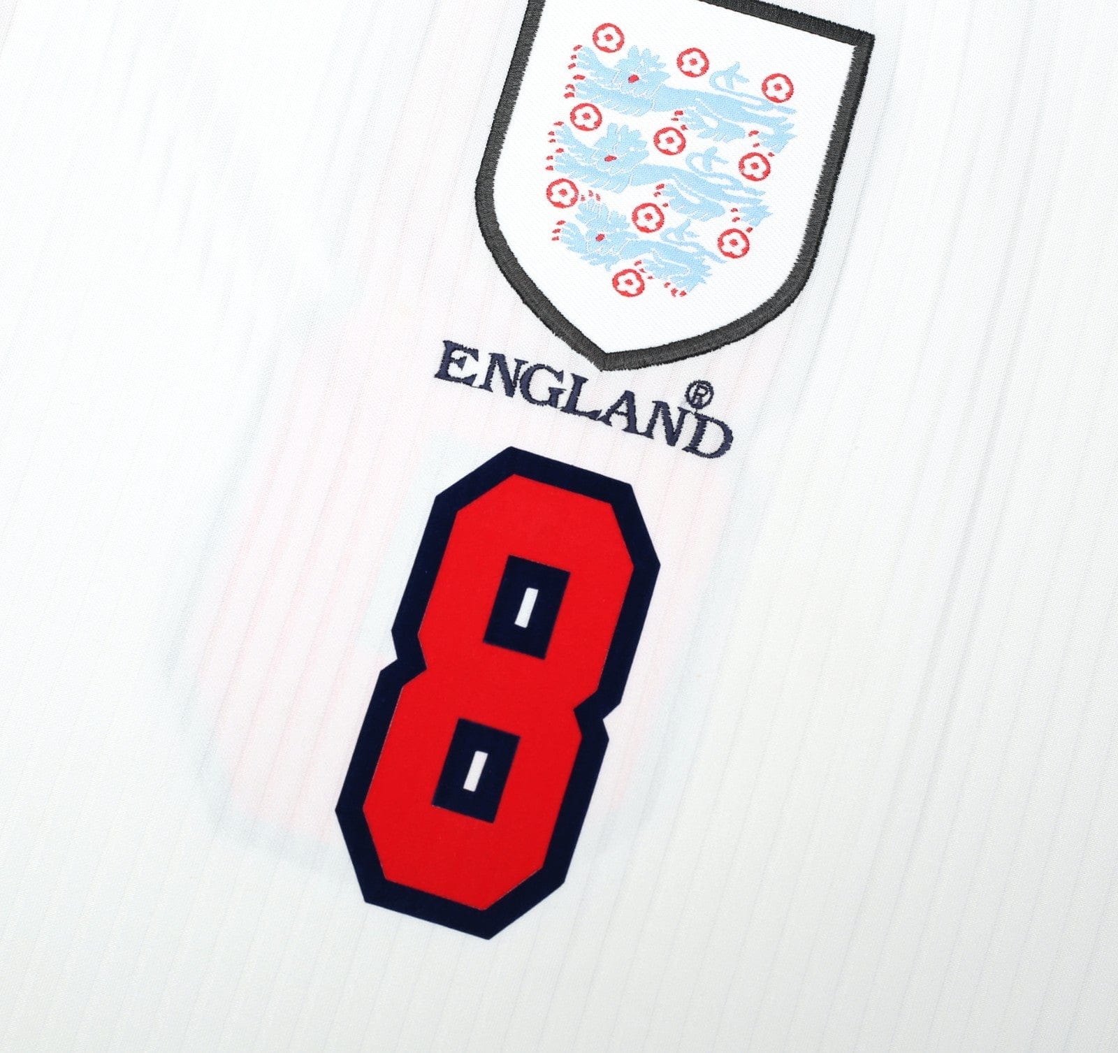 1997/99 GASCOIGNE #8 England Vintage Umbro Home Football Shirt (M/L) Le Tournoi