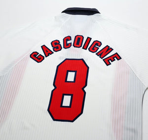 1997/99 GASCOIGNE #8 England Vintage Umbro Home Football Shirt (M/L) Le Tournoi