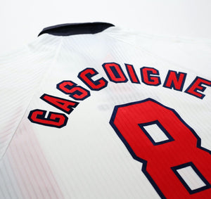 1997/99 GASCOIGNE #8 England Vintage Umbro Home Football Shirt (M/L) Le Tournoi