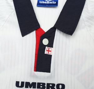 1997/99 GASCOIGNE #8 England Vintage Umbro Home Football Shirt (M/L) Le Tournoi