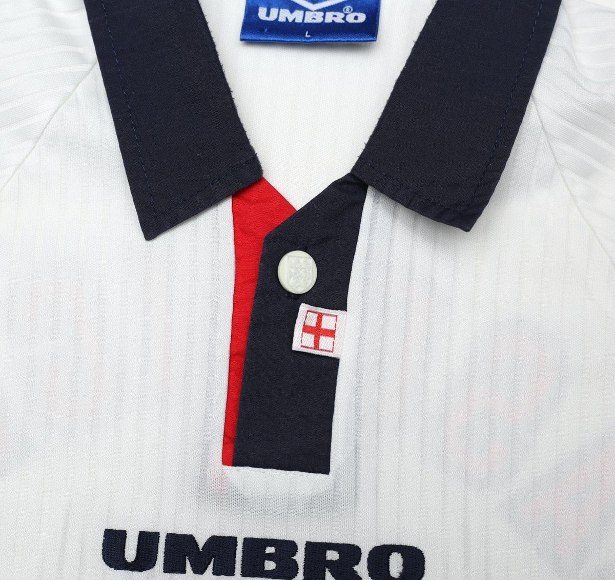 1997/99 GASCOIGNE #8 England Vintage Umbro Home Football Shirt (M/L) Le Tournoi