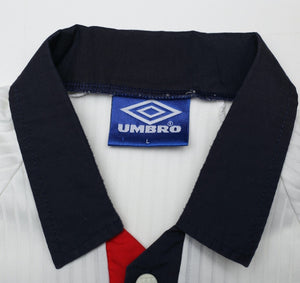1997/99 GASCOIGNE #8 England Vintage Umbro Home Football Shirt (M/L) Le Tournoi