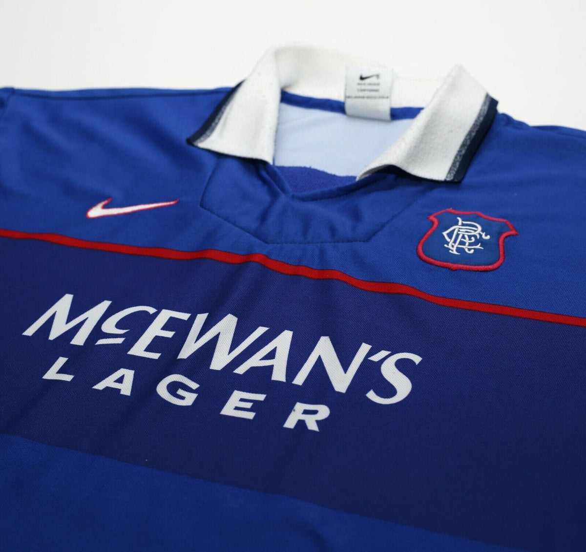 1997/99 GASCOIGNE #8 Rangers Vintage Nike European Home Football Shirt (L/XL)