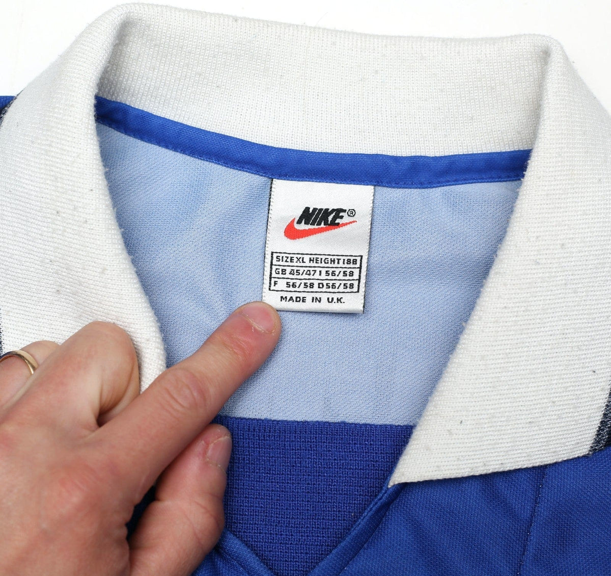 1997/99 GATTUSO #22 Rangers Vintage Nike European Home Football Shirt (L/XL)