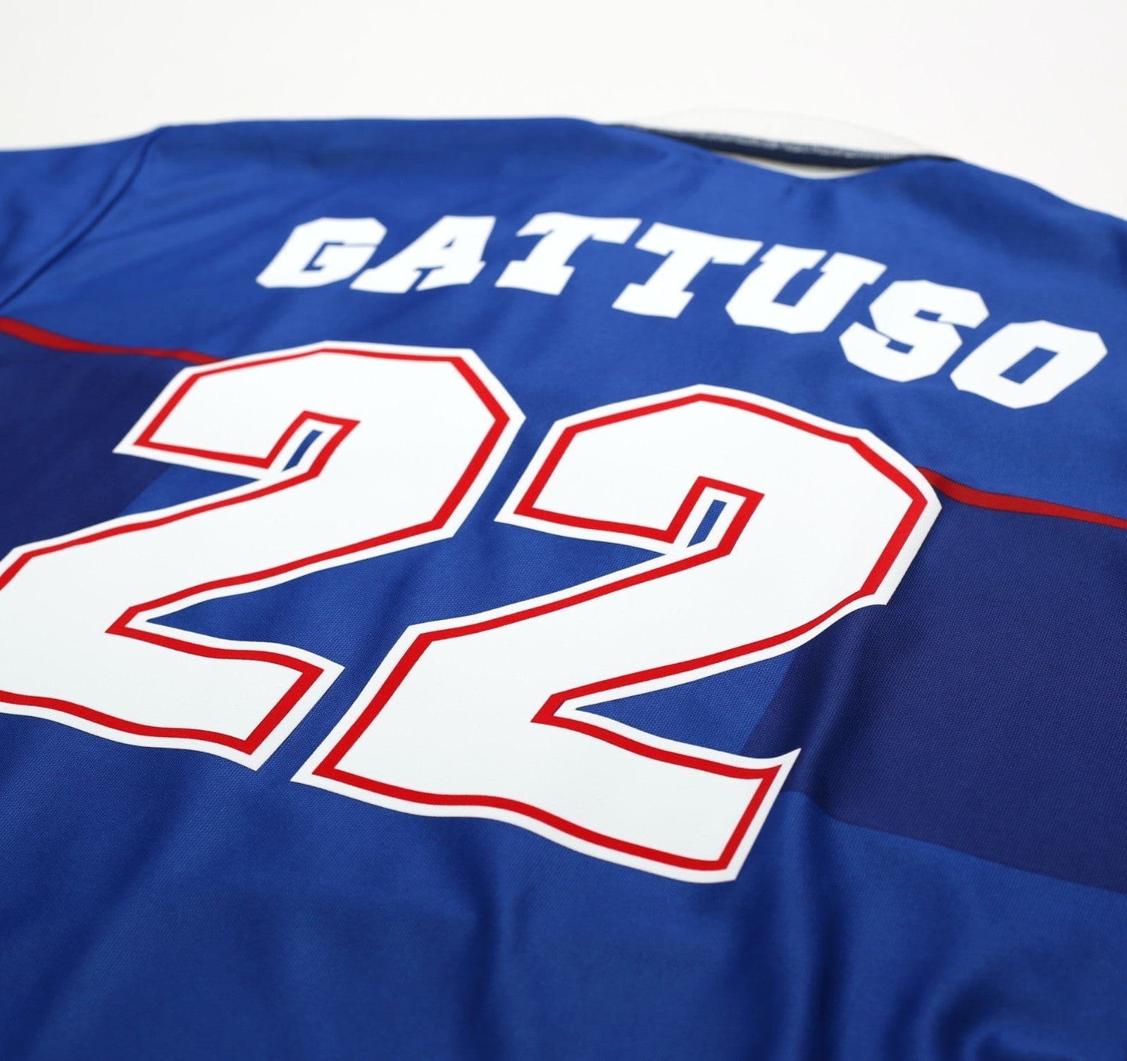 1997/99 GATTUSO #22 Rangers Vintage Nike European Home Football Shirt (L/XL)