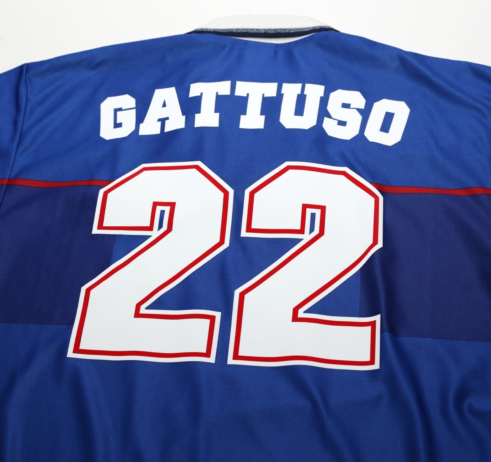 1997/99 GATTUSO #22 Rangers Vintage Nike European Home Football Shirt (L/XL)