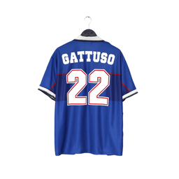 1997/99 GATTUSO #22 Rangers Vintage Nike European Home Football Shirt (L/XL)