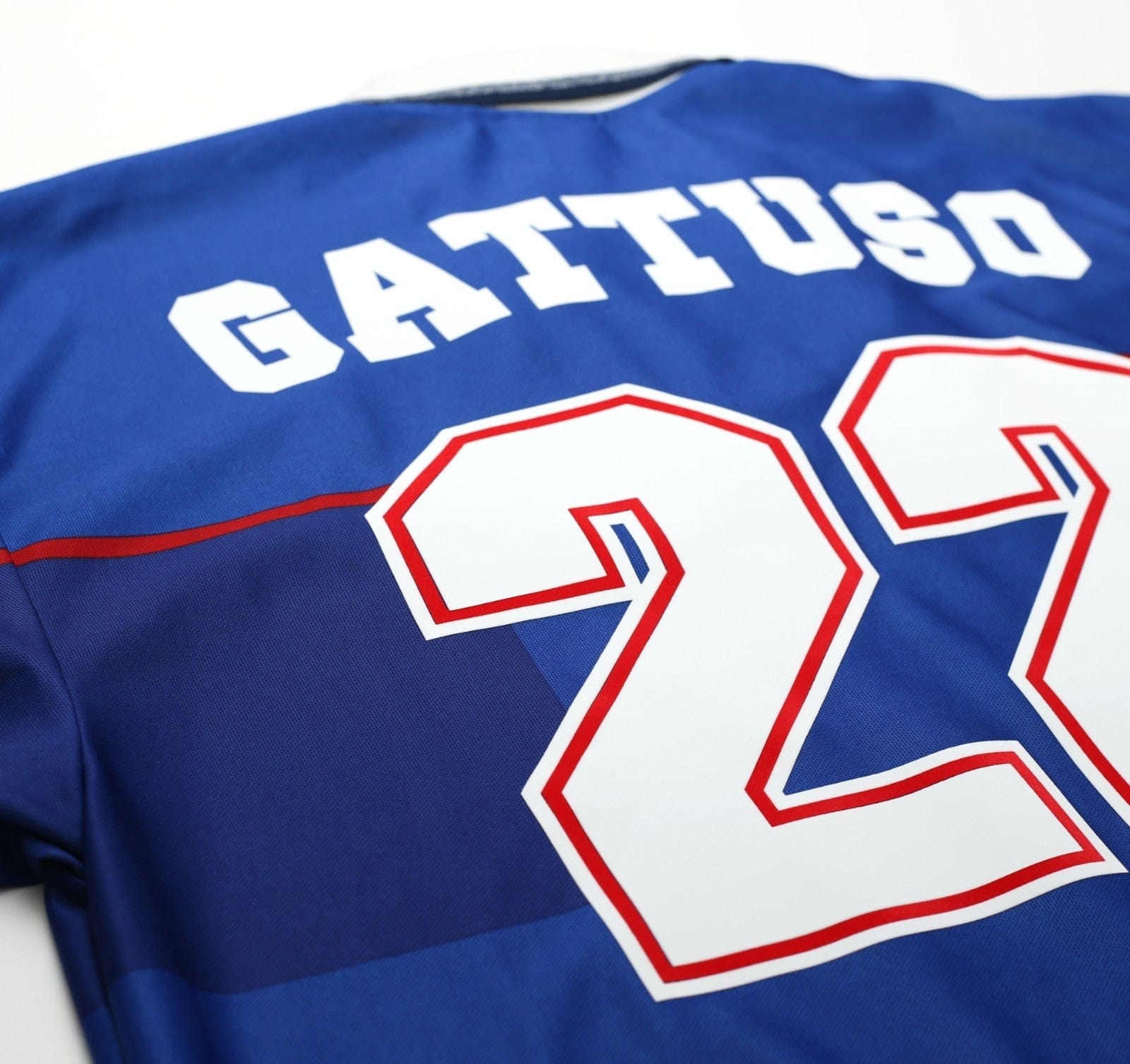 1997/99 GATTUSO #22 Rangers Vintage Nike European Home Football Shirt (L/XL)