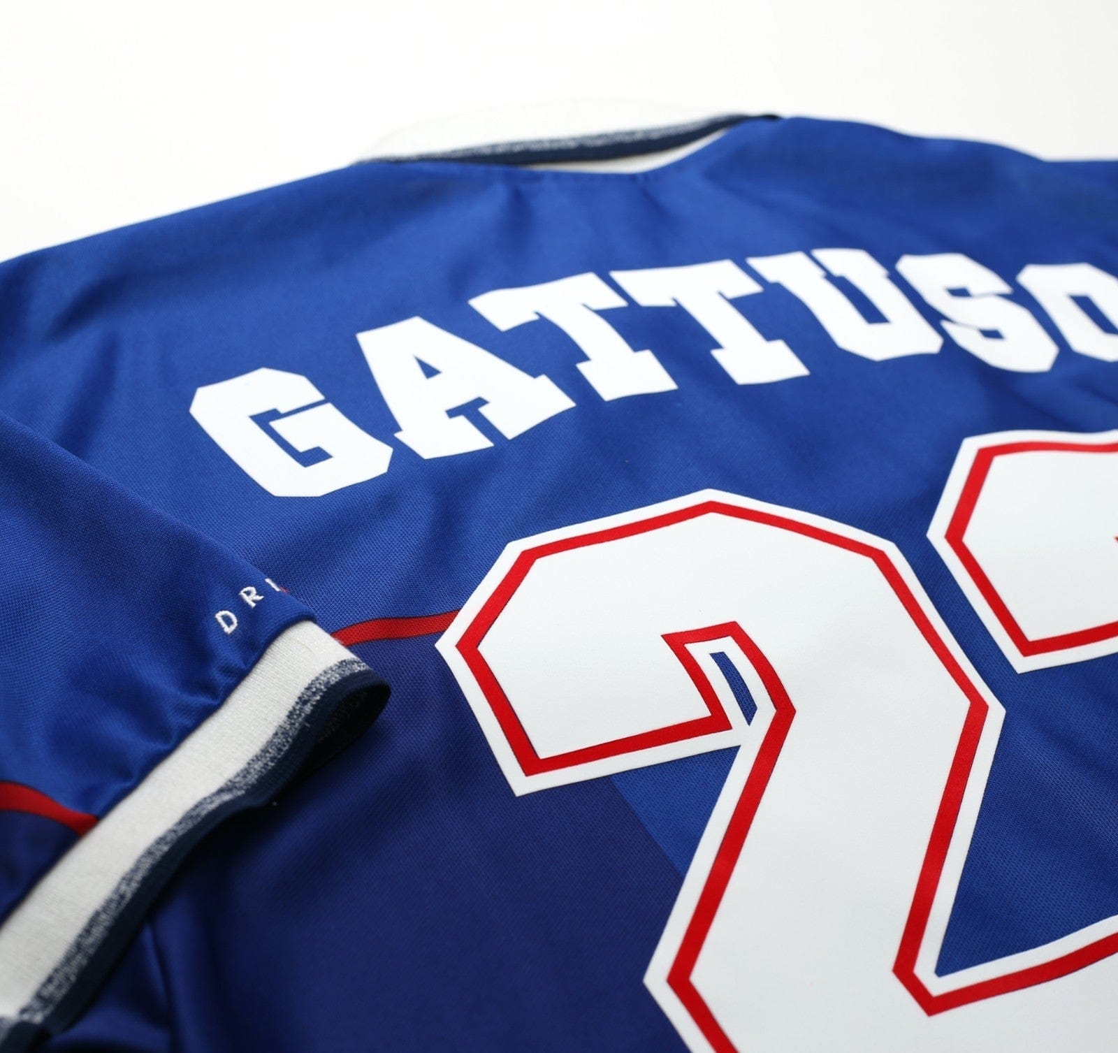 1997/99 GATTUSO #22 Rangers Vintage Nike European Home Football Shirt (L/XL)
