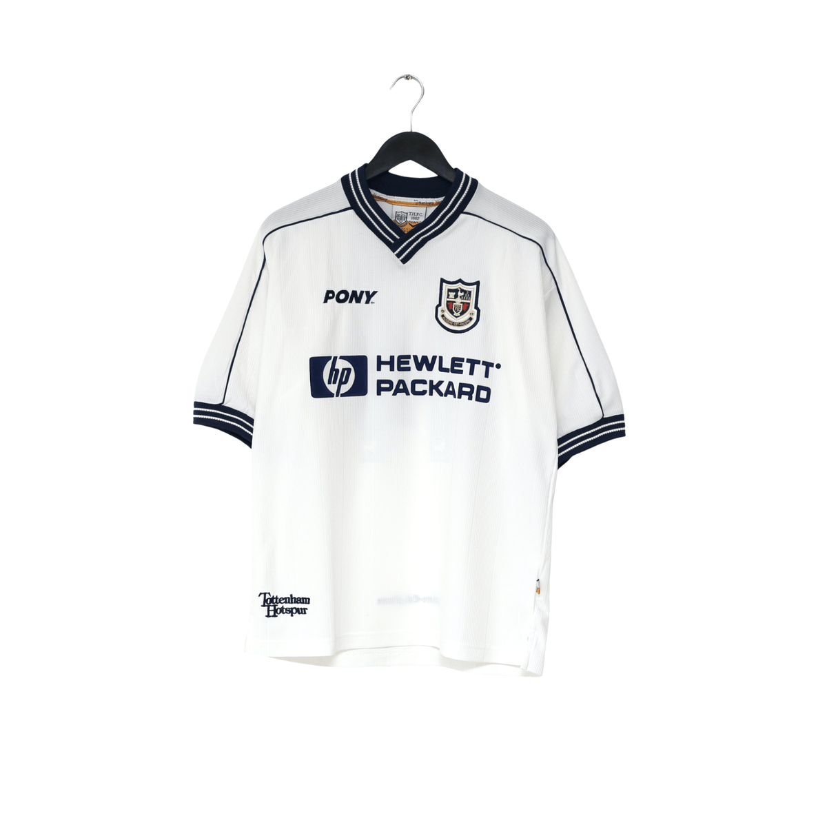 1997/99 Ginola #14 Tottenham Hotspur Vintage PONY Home Football Shirt (M)