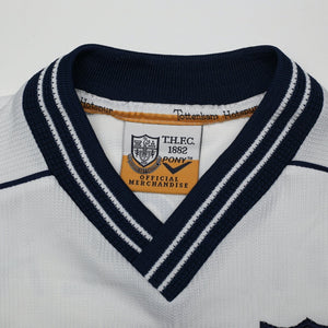 1997/99 Ginola #14 Tottenham Hotspur Vintage PONY Home Football Shirt (M)