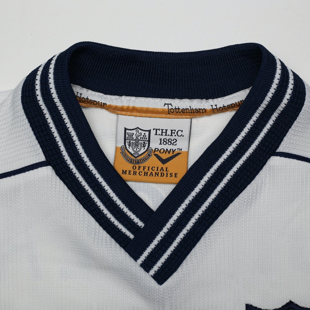 1997/99 Ginola #14 Tottenham Hotspur Vintage PONY Home Football Shirt (M)