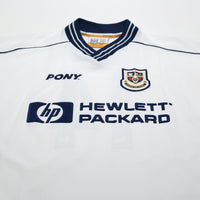 1997/99 Ginola #14 Tottenham Hotspur Vintage PONY Home Football Shirt (M)