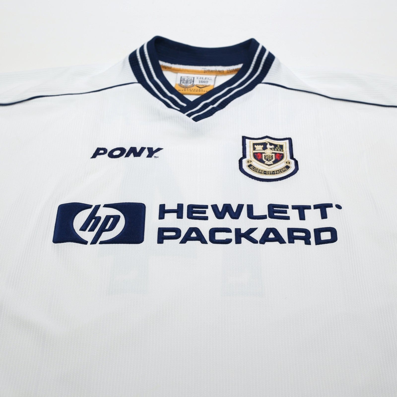 1997/99 Ginola #14 Tottenham Hotspur Vintage PONY Home Football Shirt (M)