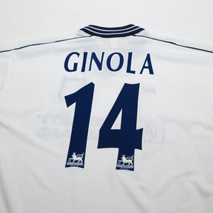 1997/99 Ginola #14 Tottenham Hotspur Vintage PONY Home Football Shirt (M)
