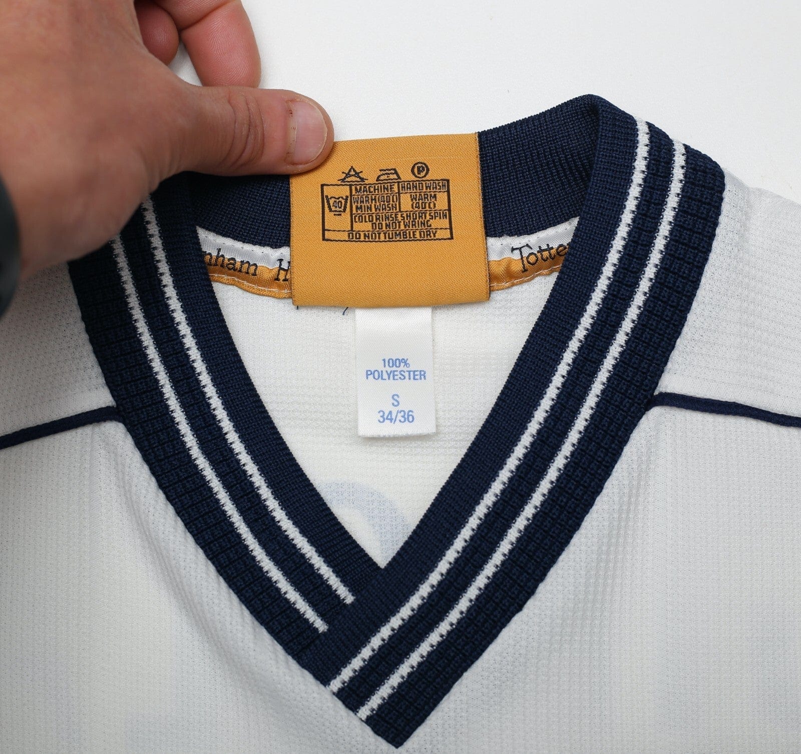 1997/99 GINOLA #14 Tottenham Hotspur Vintage PONY Home Football Shirt (S)