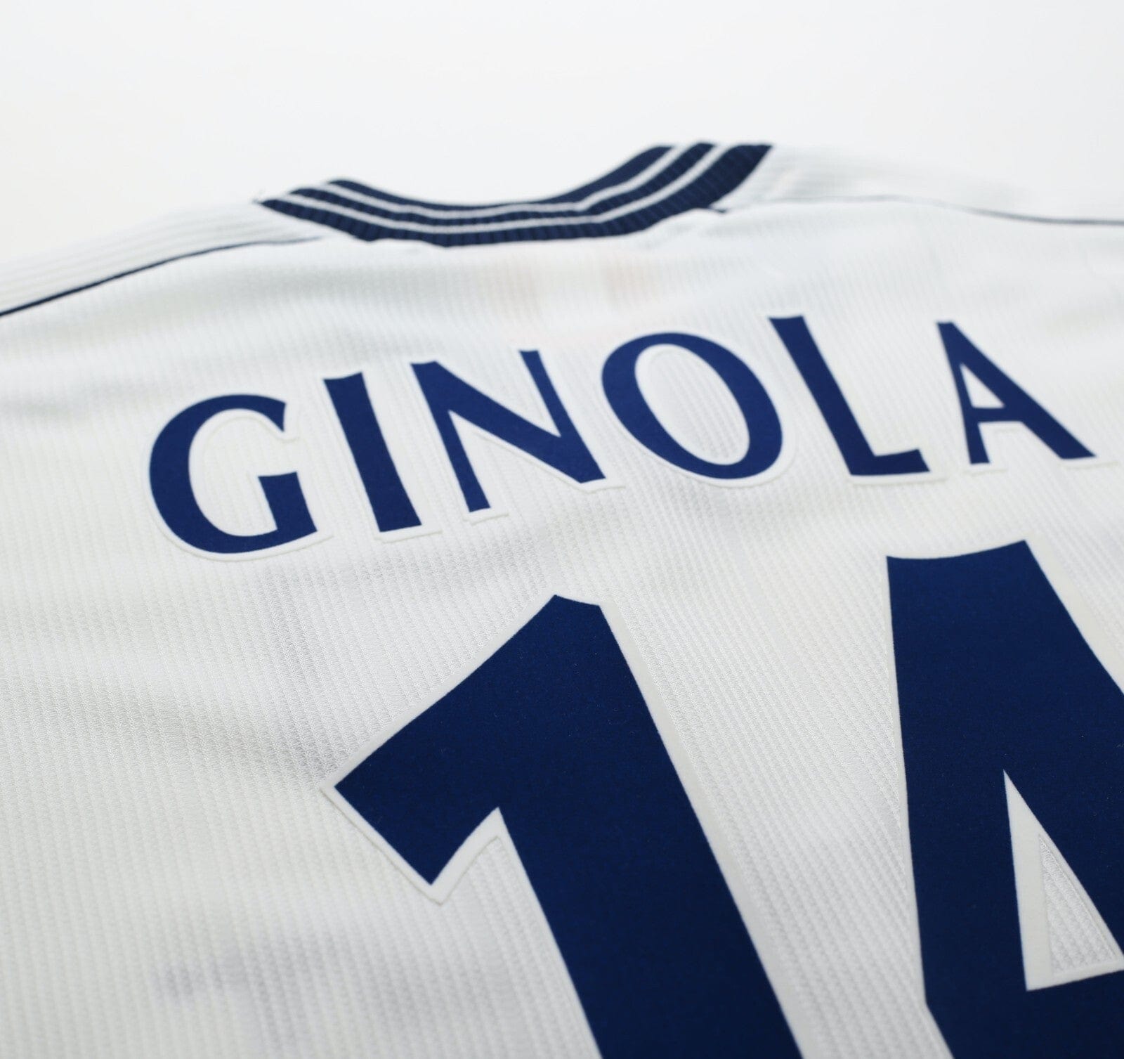 1997/99 GINOLA #14 Tottenham Hotspur Vintage PONY Home Football Shirt (S)