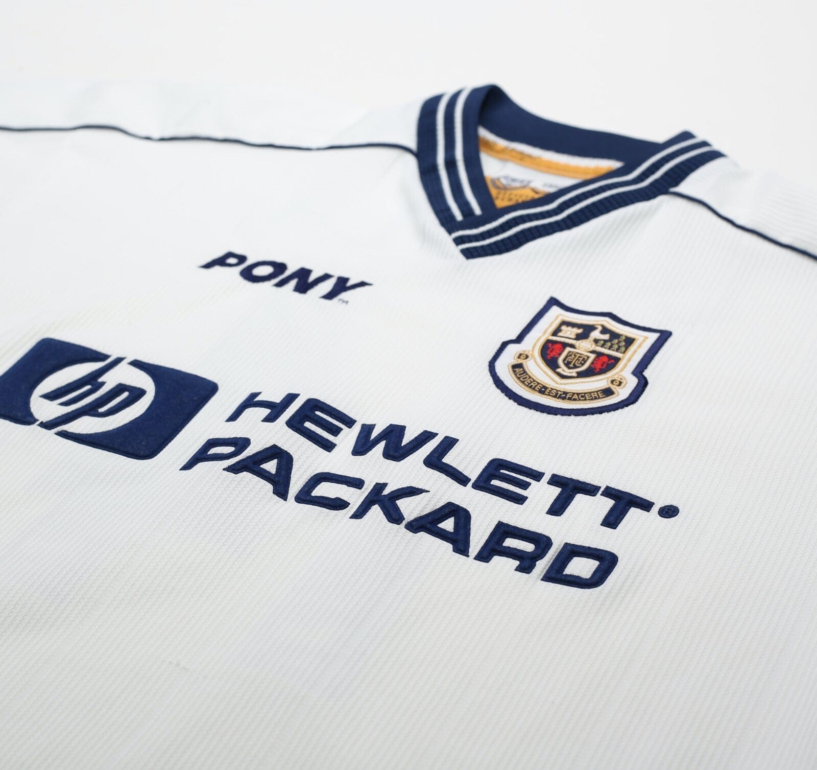 1997/99 GINOLA #14 Tottenham Hotspur Vintage PONY Home Football Shirt (S)