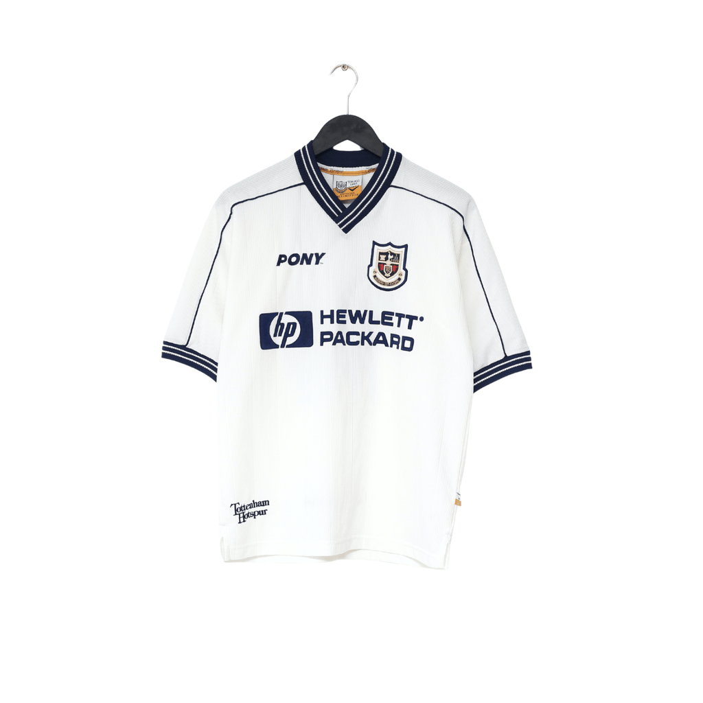 1997/99 GINOLA #14 Tottenham Hotspur Vintage PONY Home Football Shirt (S)