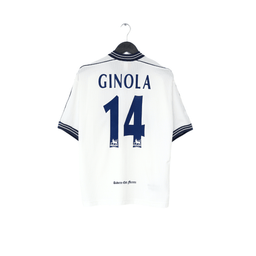 1997/99 GINOLA #14 Tottenham Hotspur Vintage PONY Home Football Shirt (S)