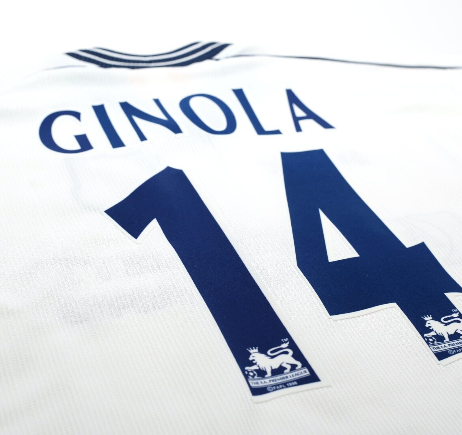 1997/99 GINOLA #14 Tottenham Hotspur Vintage PONY Home Football Shirt (S)